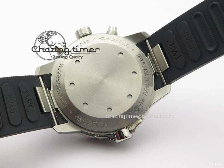 MIROTIME 0731 SportInspired Aquatimer Chrono IW376803 V6F 1:1 Best Edition White Dial On Rubber Strap A 7281